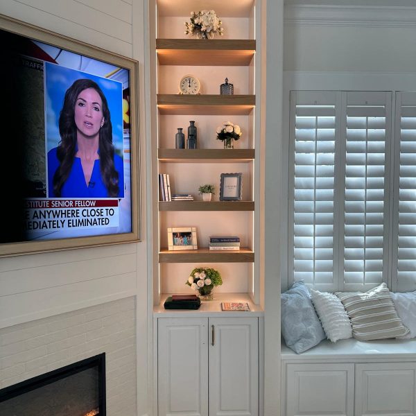 Custom Built-In Lighted Display Tower