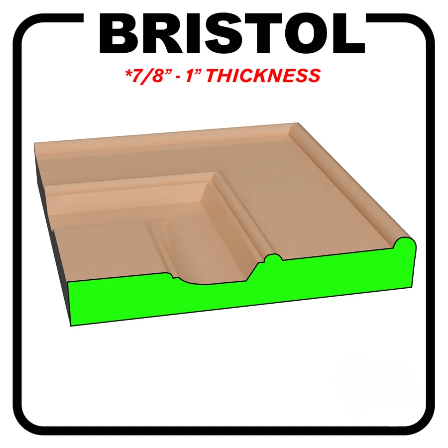 S062 BRISTOL S062 BRISTOL— 1-Piece MDF Cabinet Door - Image 1