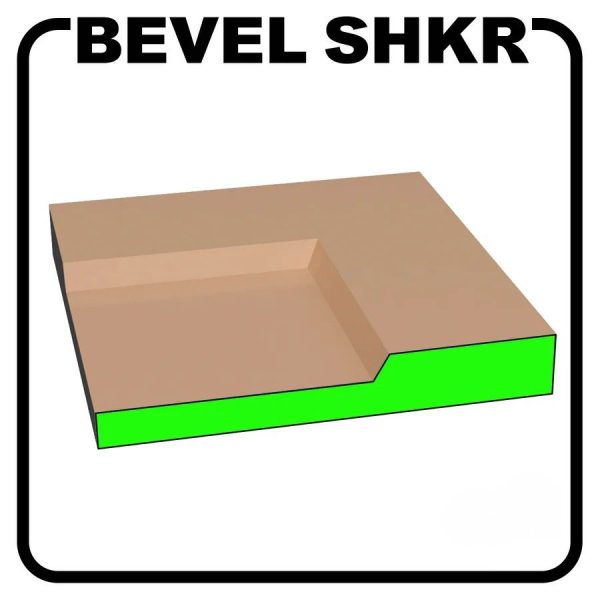 S002 Bevel Shaker custom cabinets